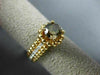 ESTATE 1.43CT CHOCOLATE FANCY DIAMOND 18KT ROSE GOLD 3D 4 PRONG ENGAGEMENT RING