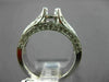 ESTATE 1.20CT DIAMOND 14K WHITE GOLD ROUND SEMI MOUNT ENGAGEMENT RING #11734
