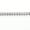 5.96CT DIAMOND 18KT WHITE GOLD ROUND & BAGUETTE INVISIBLE SQUARE TENNIS BRACELET