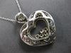 ESTATE LARGE 1.50CT DIAMOND 14KT WHITE GOLD HEART PAVE FUN LOVE FLOATING PENDANT