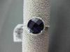 ESTATE 2.66CTW DIAMOND & AAA EXTRA FACET AMETHYST 14KT WHITE 3D FILIGREE RING