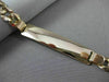 ESTATE LARGE & LONG 14KT YELLOW GOLD CONCAVE CURB ID ENGRAVABLE BRACELET #22868