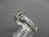 ESTATE .55CT DIAMOND 14KT WHITE GOLD LUCIDA SEMI MOUNT ENGAGEMENT RING #18223
