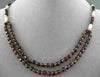 ESTATE 14KT YELLOW GOLD AAA GARNET & AAA PEARL DOUBLE STRANDED NECKLACE #20589