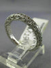 ESTATE .50CT DIAMOND 14KT WHITE GOLD 3D DOUBLE SIDED ETERNITY ANNIVERSARY RING