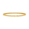 2.0CT DIAMOND 14KT YELLOW GOLD 3D CLASSIC MULTI BEAD CUFF TENNIS BANGLE BRACELET