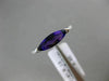 ESTATE .98CT DIAMOND & AAA CUSHION CUT AMETHYST 14KT WHITE GOLD 3D LOVE FUN RING