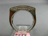 ESTATE 1.06CT DIAMOND 18KT WHITE GOLD 3D RECTANGULAR MULTI ROW ANNIVERSARY RING