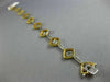 ESTATE WIDE 1.80CT DIAMOND 18KT 2 TONE GOLD 3D MULTI SHAPE BY THE YARD BRACELET