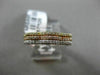 ESTATE .26CT DIAMOND 14KT WHITE YELLOW & ROSE GOLD 3D STACKABLE FLOWER RING BAND