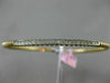 ESTATE .22CT DIAMOND 14K WHITE & YELLOW GOLD 3D PAVE ROPE DESIGN BANGLE BRACELET