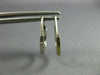ANTIQUE SMALL 14KT WHITE GOLD 3D HANDCRAFTED FILIGREE HOOP EARRINGS #25586
