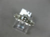 ANTIQUE .52CT DIAMOND 18K WHITE GOLD 3D FILIGREE SOLITAIRE ENGAGEMENT RING #6195