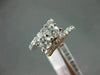 ESTATE 1.0CT ROUND DIAMOND 14KT WHITE GOLD 3D TWO STONE CRISS CROSS LOVE RING