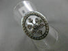 ESTATE LARGE .51CT DIAMOND 14KT WHITE GOLD 3D ETOILE LOVE SNOWFLAKE LOVE RING