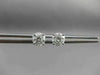 ESTATE 1.40CT ROUND DIAMOND 14K WHITE GOLD 4 PRONG SCREW BACK EARRINGS 5mm #2239