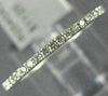 ESTATE .32CT DIAMOND 18KT WHITE GOLD 1MM ROUND ETERNITY WEDDING ANNIVERSARY RING