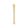 ESTATE 3.0CT DIAMOND 14KT YELLOW GOLD CLASSIC INSIDE OUT HOOP HANGING EARRINGS