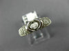 ESTATE .62CT DIAMOND 14KT WHITE GOLD 3D OVAL SEMI MOUNT ENGAGEMENT RING #18667