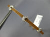 ESTATE .18CT DIAMOND 18K WHITE & ROSE 3D TRIPLE MOON FUN LOVE BANGLE BRACELET