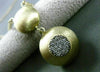 ESTATE LARGE .20CT DIAMOND 14KT TWO TONE GOLD 3D CLUSTER MATTE ITALIAN NECKLACE