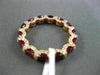 ESTATE 3.98CT DIAMOND & RUBY 18K ROSE GOLD DOUBLE SIDE ANNIVERSARY ETERNITY RING