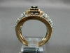 ESTATE LARGE 1.80CT DIAMOND 14KT 2 TONE GOLD CLUSTER DOUBLE HALO ENGAGEMENT RING