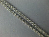ESTATE LARGE .23CT DIAMOND 18KT WHITE GOLD 3D CLASSIC T BAR FRIENDSHIP NECKLACE