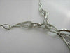 ESTATE 1.45CT DIAMOND 18KT WHITE GOLD ROUND ETOILE LOVE DESIGN DROP NECKLACE