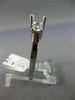 ESTATE .50CT DIAMOND 14KT WHITE GOLD 3 STONE SEMI MOUNT ENGAGEMENT RING #342