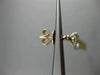 ESTATE LARGE .39CT DIAMOND 14K TRI COLOR GOLD CHANDELIER HANGING HUGGIE EARRINGS