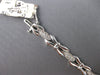 .59CT DIAMOND 14KT WHITE GOLD 3D ROUND 3 STONE XO FILIGREE LOVE TENNIS BRACELET