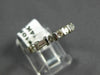 ESTATE .42CT ROUND & BAGUETTE DIAMOND 14KT WHITE GOLD 3D ANNIVERSARY RING #1050