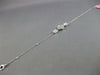 .51CT DIAMOND 18K WHITE GOLD ROUND & BAGUETTE 4 LEAF CLOVER FLOWER LOVE BRACELET