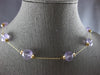 ESTATE .90CT AAA AMETHYST 14KT YELLOW GOLD BY THE YARD FUN LOVE NECKLACE #27888