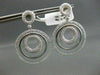 ESTATE LARGE 1.98CT DIAMOND 14KT WHITE GOLD CIRCLE OF LIFE HANGING EARRINGS