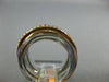 ESTATE WIDE 1.0CT PINK DIAMOND 18KT WHITE & ROSE GOLD MULTI ROW CRISS CROSS RING