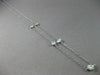 ESTATE 1.16CT DIAMOND 14KT WHITE GOLD DIAMOND BY THE YARD NECKLACE AMAZING #381