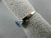 ESTATE 1.26CT DIAMOND & AAA OVAL TANZANITE 14K WHITE GOLD ENGAGEMENT RING #15096