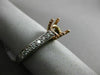 ESTATE .48CT DIAMOND 14KT 2 TONE GOLD 3D LUCIDA ROUND SEMI MOUNT ENGAGEMENT RING