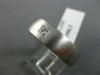 ESTATE WIDE .18CT PRINCESS CUT DIAMOND 14K WHITE GOLD SOLITAIRE MEN'S RING #2438