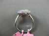 ESTATE WIDE .86CT DIAMOND 18KT WHITE & YELLOW GOLD HEXAGON CLUSTER CLASSIC RING