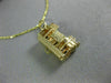 ANTIQUE 14KT YELLOW GOLD 3D CLASSIC SAN FRANCISCO TROLLEY CAR PENDANT #26312