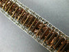 ESTATE LARGE 21.23CT WHITE & PINK DIAMOND 18K WHITE & ROSE GOLD TENNIS BRACELET
