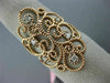 ESTATE LARGE .18CT DIAMOND 14KT ROSE GOLD 3D OPEN FILIGREE ETOILE FLOWER RING