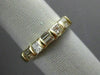 ESTATE .76CT PRINCESS & BAGUETTE DIAMOND 14KT YELLOW GOLD ANNIVERSARY RING #6893