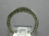 ESTATE .42CT DIAMOND 14K WHITE GOLD 3D FILIGREE CHANNEL ANNIVERSARY RING 18149