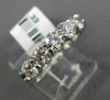 ESTATE 1.33CT DIAMOND 14KT WHITE GOLD CLASSIC 5 STONE SHARED PRONG WEDDING RING