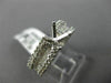 ESTATE .72CT DIAMOND 18KT WHITE GOLD ROUND & PRINCESS SEMI MOUNT ENGAGMENT RING