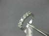 ESTATE .40CT DIAMOND 14KT WHITE GOLD 3D CLASSIC 6 STONE ANNIVERSARY RING #19189